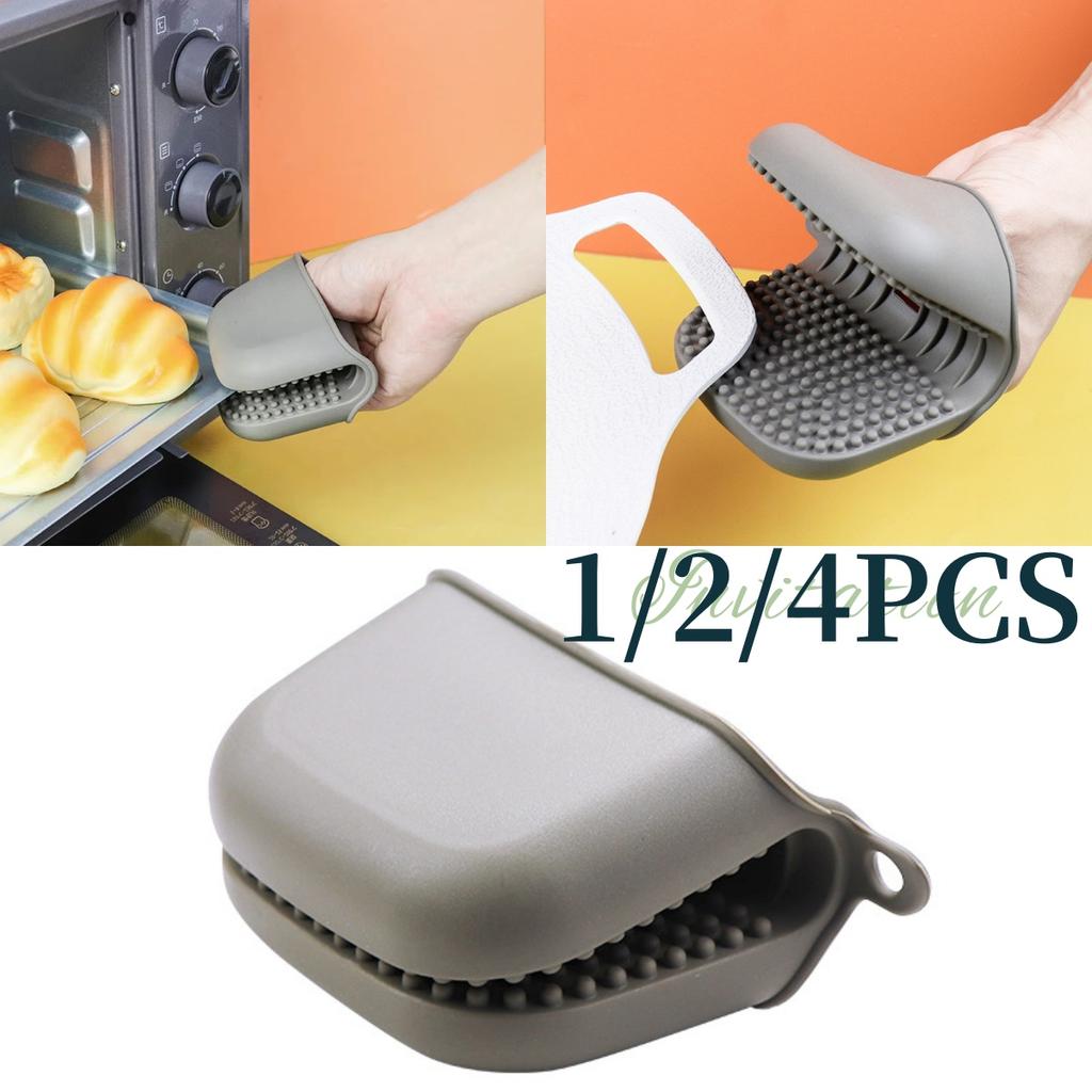 1/2/4Pcs Silicone Hand Clip Heat Insulation Thicken Anti Slip High Temperature Resistant Grip Glove for Mitts Oven Baking Tools