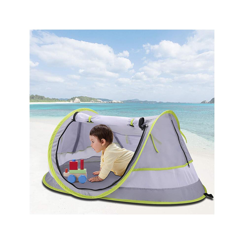 Travel Cot Pop up Travel Bed - Lightweight, Compact and Foldable - Unfolds in Just 2 Seconds - with Mosquito Net and Carry Bag