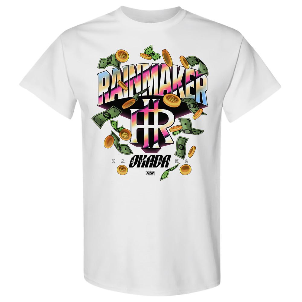 KAZUCHIKA OKADA  DOWNPOUR AEW Official TShirt Unisex T-Shirt XXL