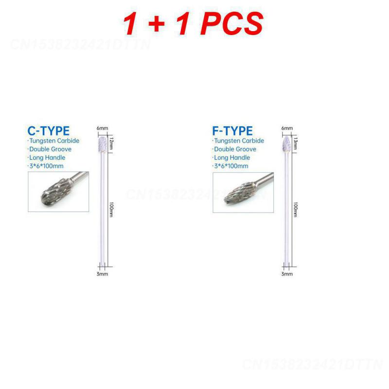 1~4 STÜCKE Hartmetall Präzise Scharf Hartmetall Rotationsfeile Rotationsfeile Hochleistungs-Spielverändernde Metallpolitur