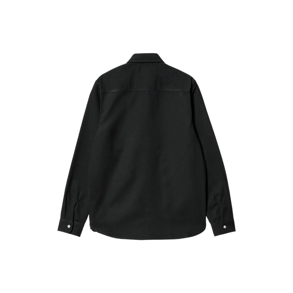 Carhartt WIP Solid Color Logo Print Single-Breasted Long Sleeve Shirt Men shirts I029827-0WE-01