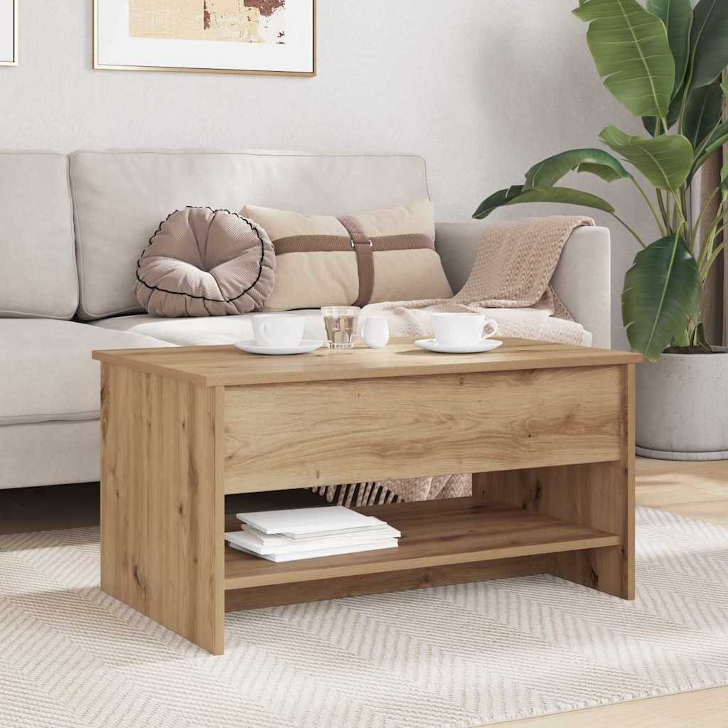 Artisan Oak Coffee Table 80 x 50.5 x 41.5 cm Particleboard