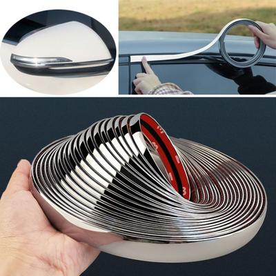 Trim Car Chrome Trim Strip Auto Door Protector Car Decoration Strip Bumper Protection Sticker