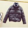 Kurzmantel Damen Baumwollgepolsterte Jacke Neue Kurze Baumwollgepolsterte Jacke Kleine Baumwollgepolsterte Jacke Brotjacke Harajuku Stehkragen Warm Tide