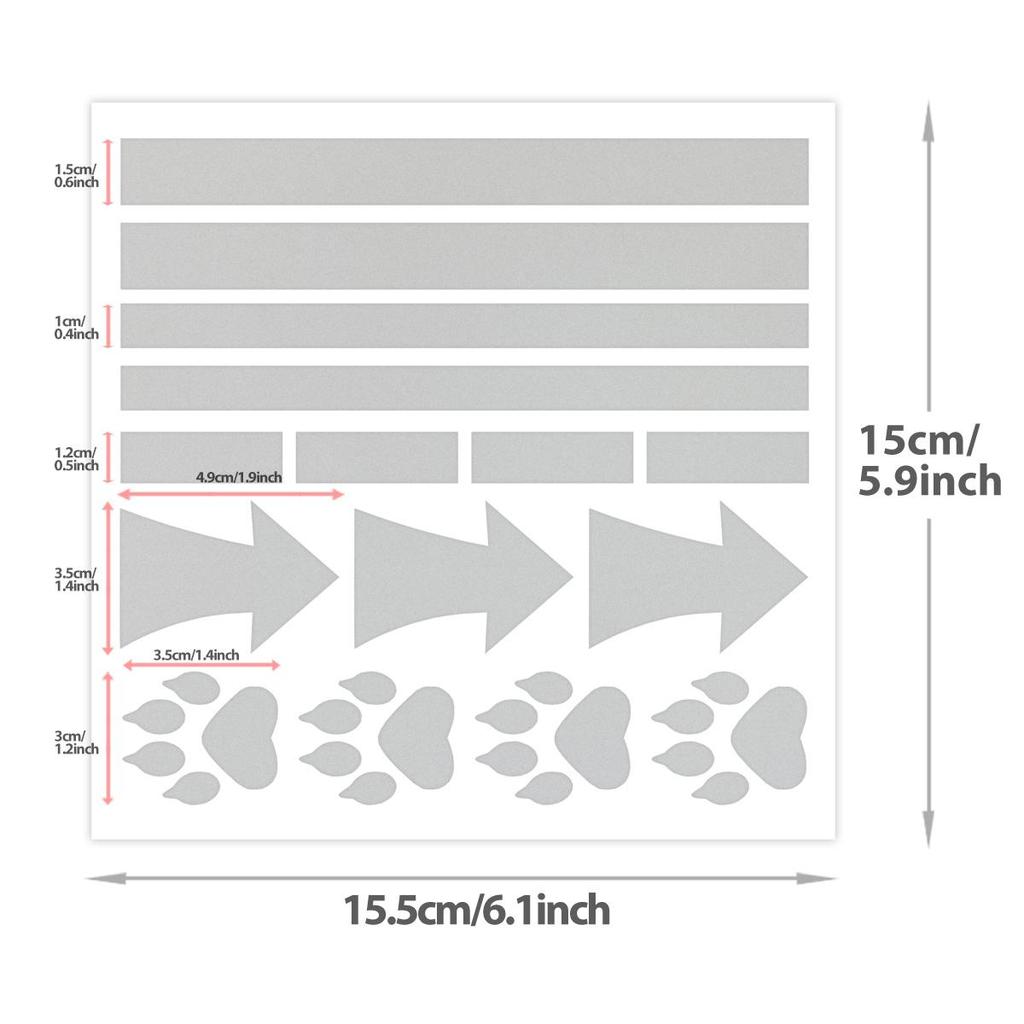 Elastic Reflective Heat Transfer Stickers, High Temperature Vinyl Hot Press Reflective Patches for Ironing On Clothes, Bags, Hats