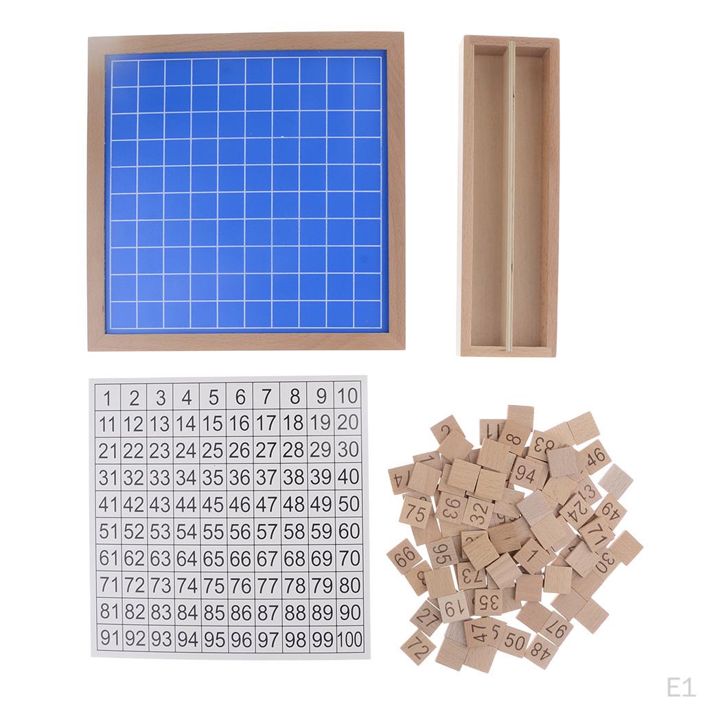 1 Material Montessori de Matemáticas de Madera Juguete de Clasificación de Números Consecutivos