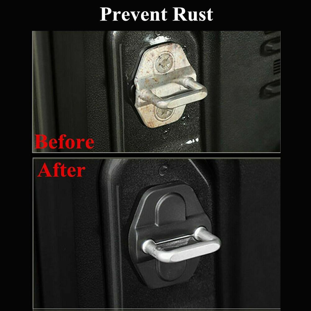 Aesthetic Upgrade Door Lock Trims & Covers Set for Jeep For Wrangler JL JT & For Willys (Fits Years 2018 2025)