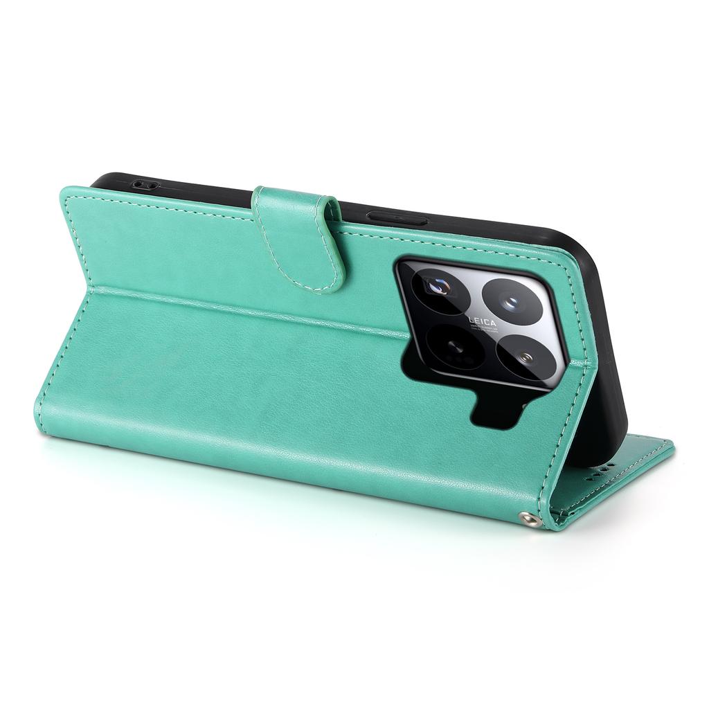 For Xiaomi 15 Pro Wallet Case Butterfly Floral Imprint PU Leather Phone Cover with Wrist Strap