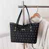 Fresh and Light-colored Printed Fashionable Texture Hand-held Commuting Single-shoulder Tote Bag