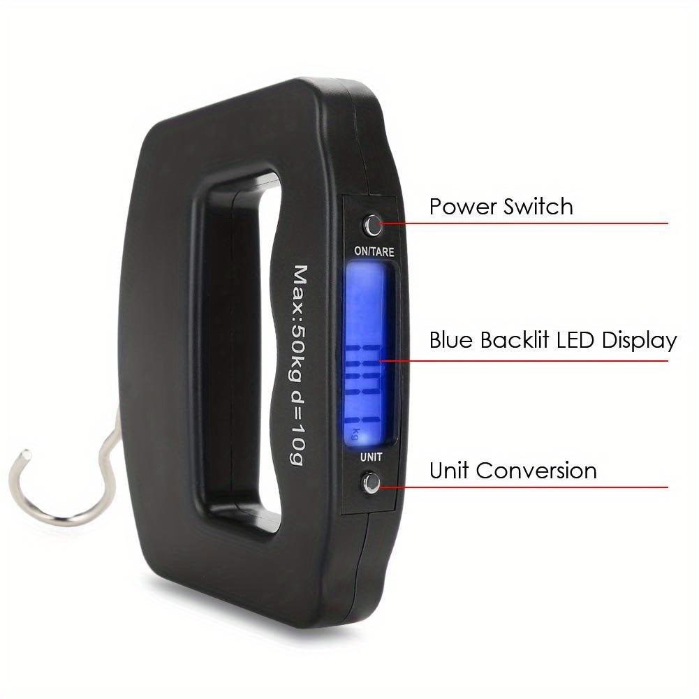 Digital Luggage Scale, Electronic Portable Luggage Suitcase Travel Scale With Backlight Electronic Travel Hanging Scale (Battery Not Included)