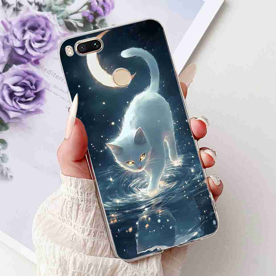 For Xiaomi Mi A1 MDG2 MDI2 Case Fashion Painting TPU Soft Silicone Cover For Xiaomi Mi A1 Mi 5X 5.5" Colorful Flower Phone Shell