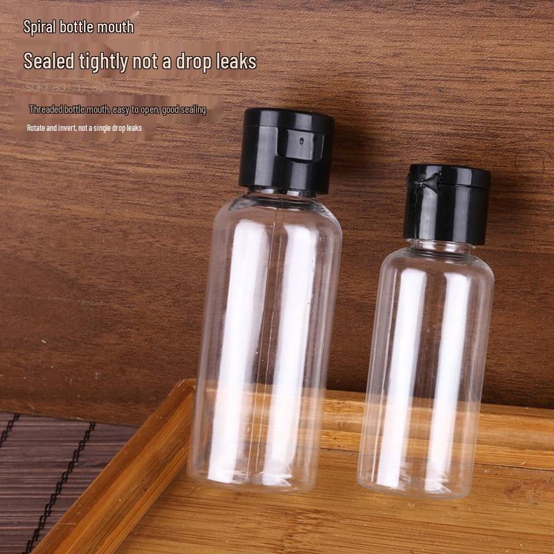 Transparent Flip-top Plastic Dispensing Bottles - 20ml to 200ml Capacity