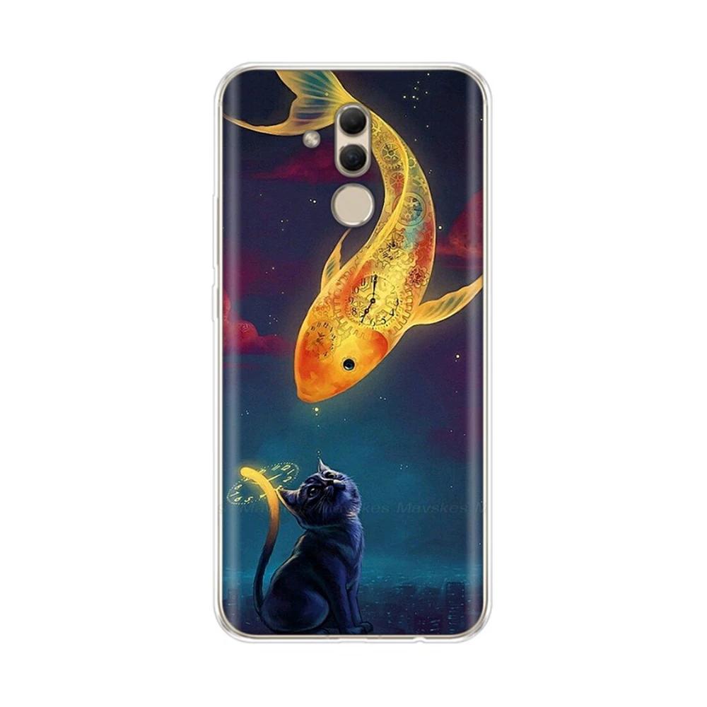 For Huawei Mate 20 Lite Case Shockproof Silicone Soft Phone Case Back Cover for Huawei Mate 20 Pro Cases Mate20 Covers Fundas