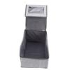 Hat Organizer for Baseball Caps Fabric Stackable Foldable Hat Storage Box Hold Up to 15 Caps with Zipper Clear Window