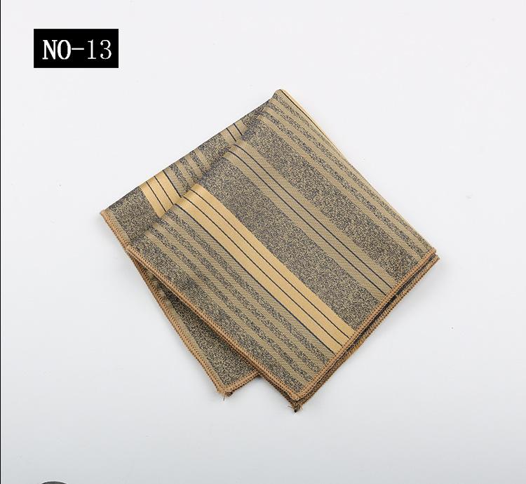Kaffe Ficknäsduk Herrkostym High-End Mönster Polyester Siden Bankett Värd Retro Liten Fyrkantig Handduk Näsduk Bröstnäsduk