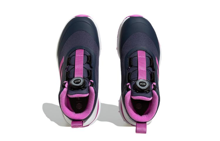 adidas Fortarun Boa Atr K Mesh Casual Ammortizzazione, Resistente all'Usura Mid top Scarpe da Corsa per Bambini Blu Inchiostro Viola Bambini's GZ2198