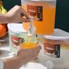 Rotatable Three-grid Plastic Beverage Cold Water Kettle 3-grid Detachable Beverage Machine Fruit Bucket Water Dispenser