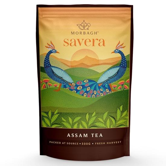 

Morbagh Savera Assam Tea - Finest Assam Blend (500 gm - Pack of 2) | Strong & Aromatic | Perfect for Morning Chai 1KG