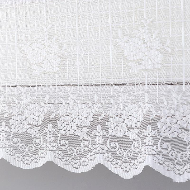 Elegant blondert brodert design Anti-direkte blåsing Klimaanleggtrekk Stoff Veggmontert Støvtett Etui Hjemmedekorasjon