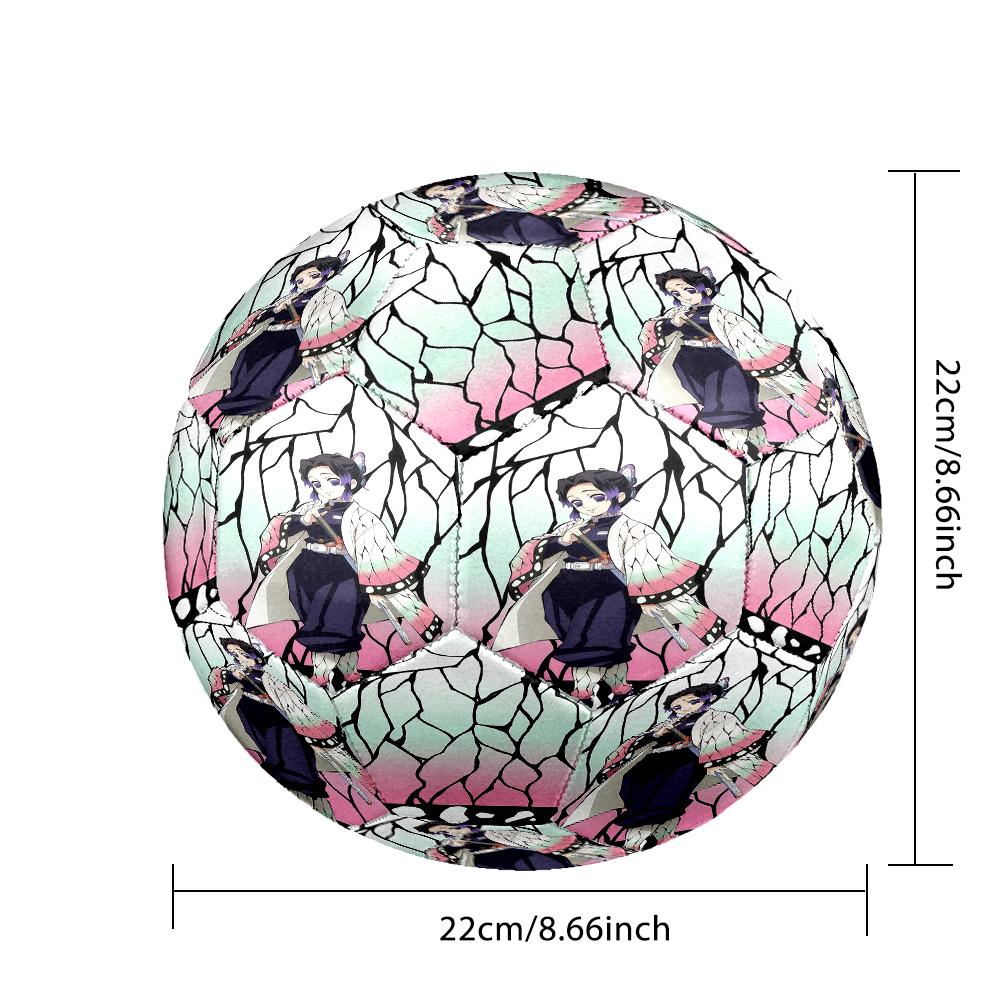 1pc Demon Slayer Kimetsu No Yaiba Football Soccer Ball Size 5 Indoor Soccer Ball Fashion Colorful  Backyard Game -Great For Sports Fans Gift HE3