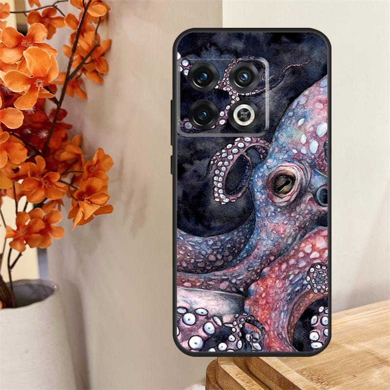 Octopus Funda For OnePlus 8T 10T 13 13R 12 12R 11 10 Pro OnePlus Nord 4 CE 2 3 Lite N30 N20 N10 Case