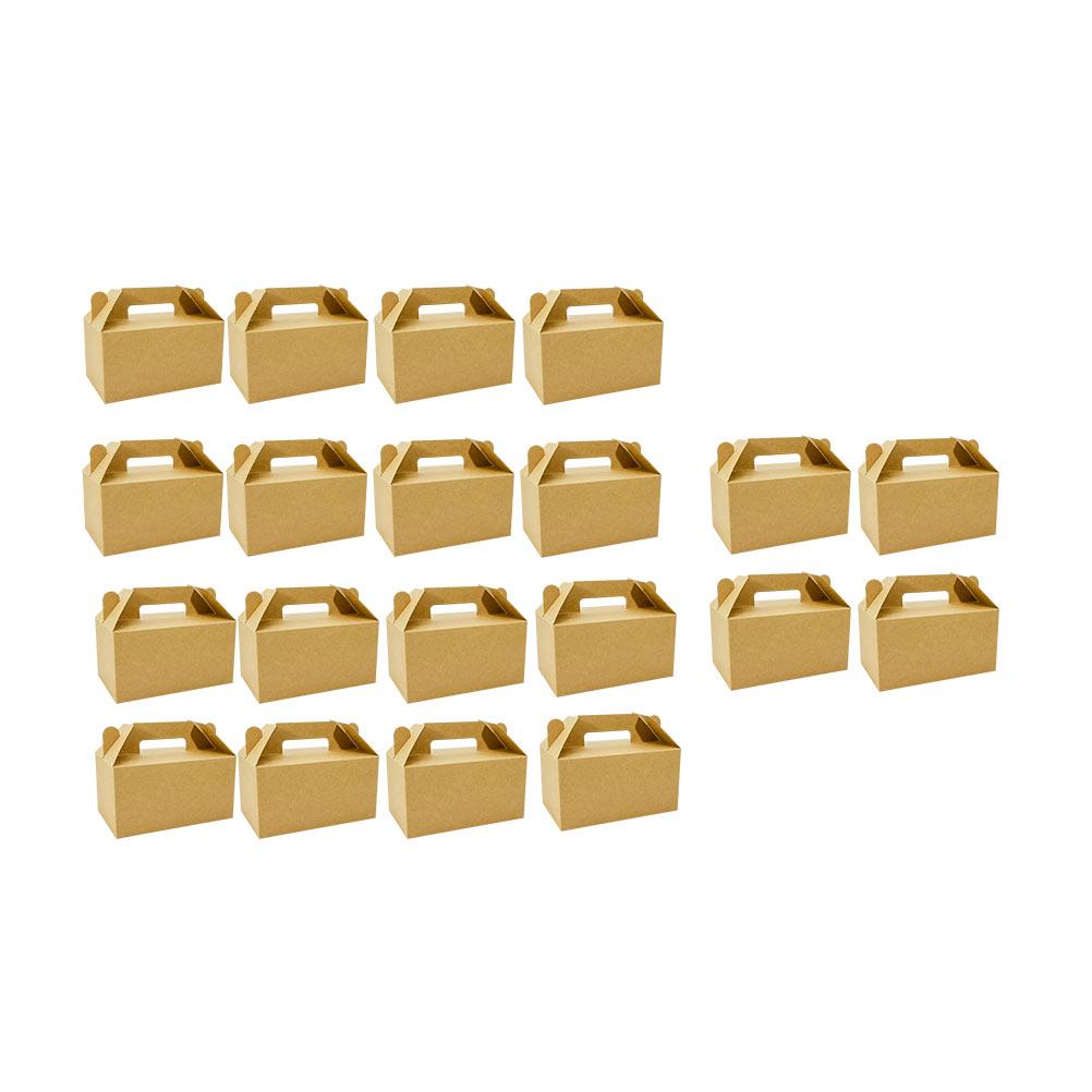 25 Pcs Fried Chicken Box Food Takeaway Boxes Packaging Burger Packing Cases Easy to Seal Kraft Paper Creative Design
