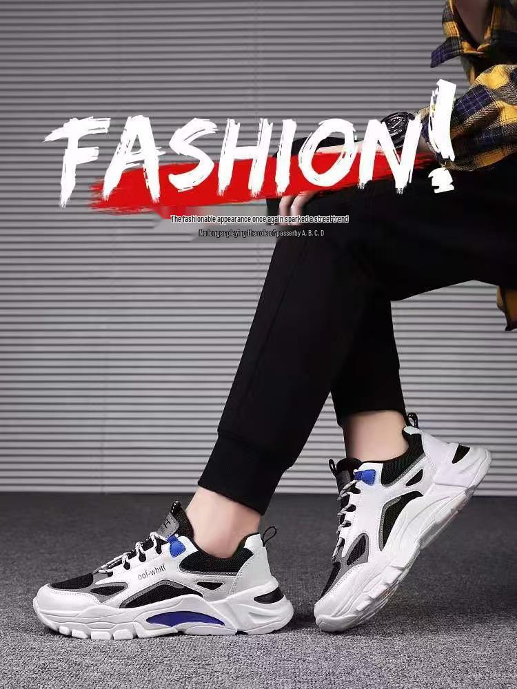 Men's Versatile Summer Sports & Casual Shoes: Chunky Sole, Running, Travel, Dad Style. Ideal for Middle School Students.