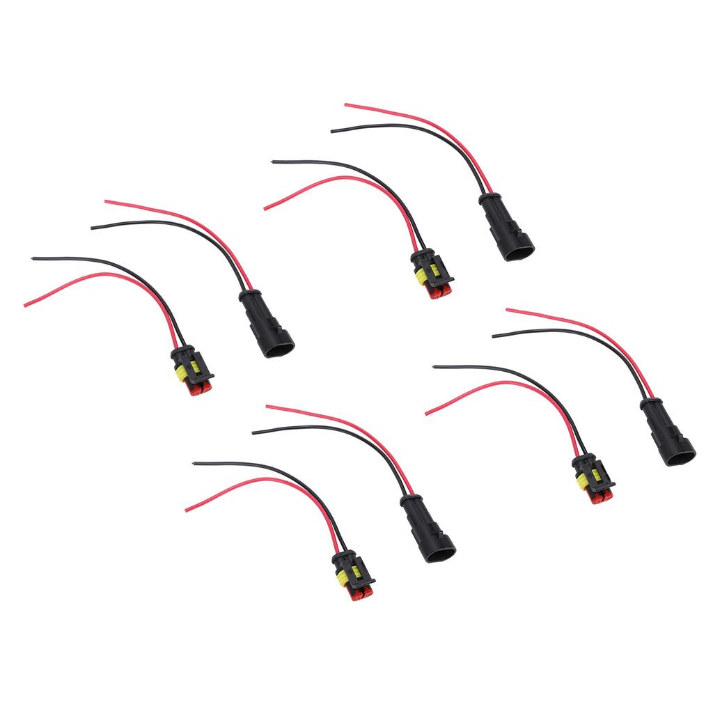 4 Sätze 2-poliger Stecker- und Buchsenadapter Elektrischer Verbinder Kabelbaum für Automobile Motorräder Wohnmobile