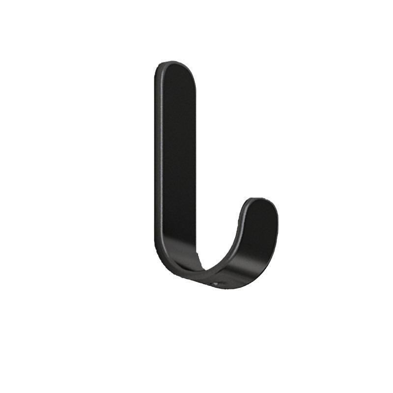 Strong Adhesive No-Drill Hooks - Gun Gray Wall Stickers for Kitchen, Bathroom & Door Storage