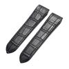 Echtes Kalbsleder Uhrenarmbänder Slub-Muster 20mm 23mm Uhrenarmband für Cartier Santos für Herren Damen Faltschließe Armband
