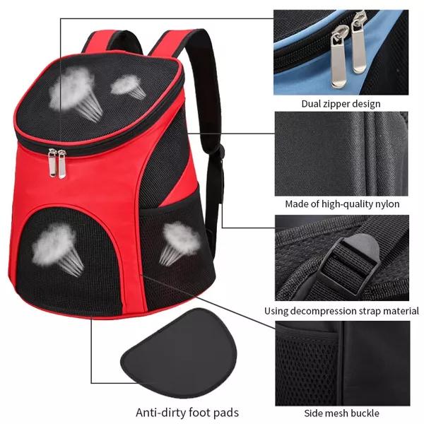 Braicipt Fournitures pour animaux de compagnie Sac pour animaux de compagnie Sortir et transporter Sac à dos pour animaux de compagnie Sac à dos universel pour chat et chien Sac de poitrine pliable pour animaux de compagnie