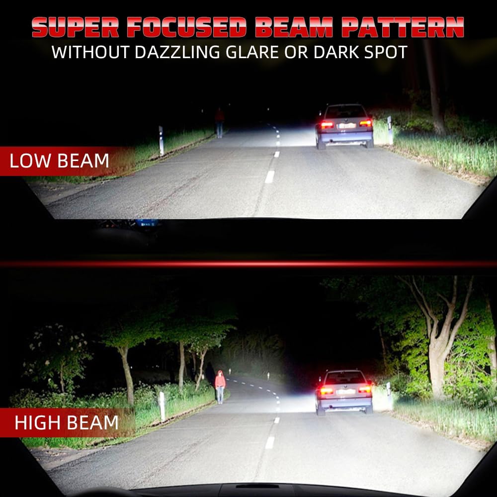 For Toyota 4Runner 2006 2007 2008 2009 Fog Light Kit, 9005 H11 HI-Low Beam 9145 Fog Lights, 6000K White Light Combo Kit, Plug And Play, 6-Pack
