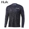 HUK Outdoor Sea Fishing UV Protection Hooded Shirt - Milk Silk, Sun Protection, Loose Fit.