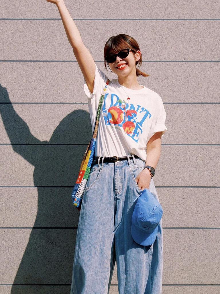 Cartoon Anime Oversized Cotton T Shirt With Print For Casual Wear