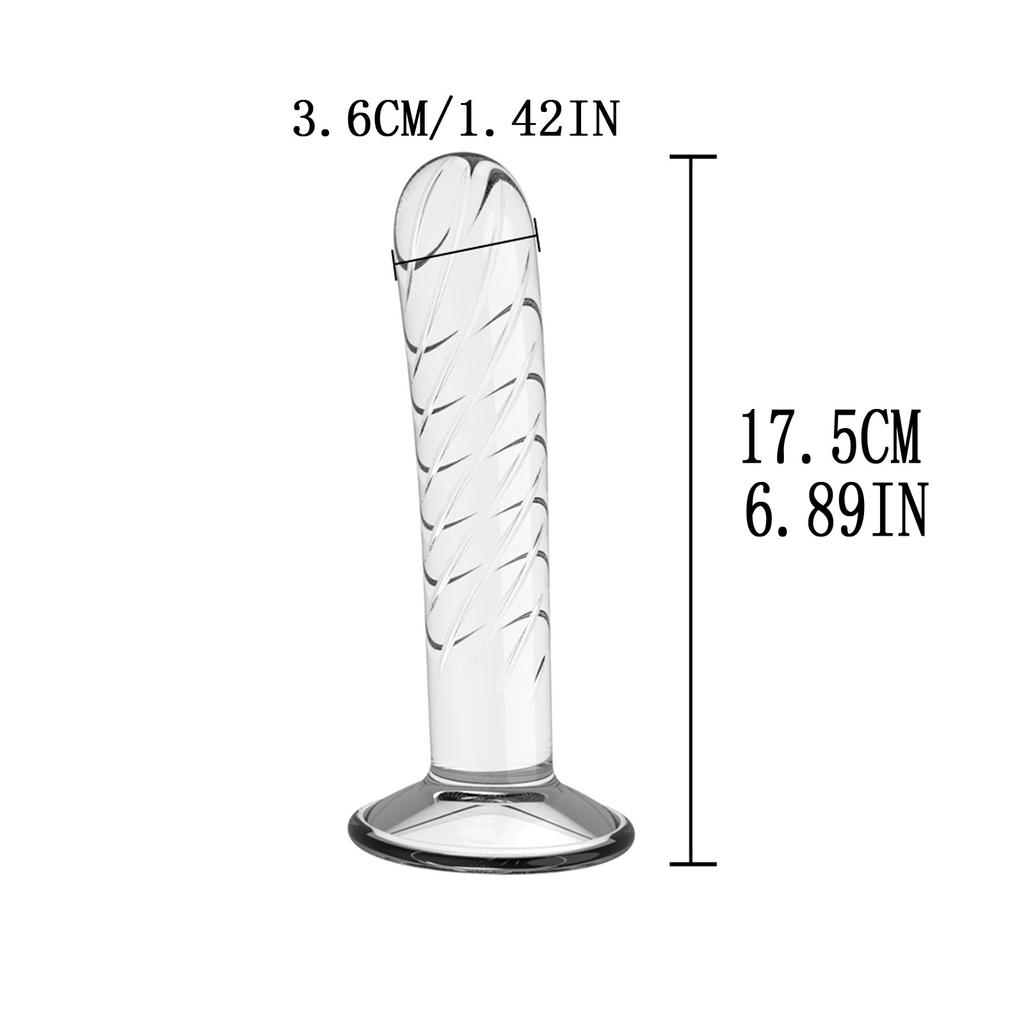 Feminine Products Masturbator Suction Cup Thread Crystal Simulation Dildo