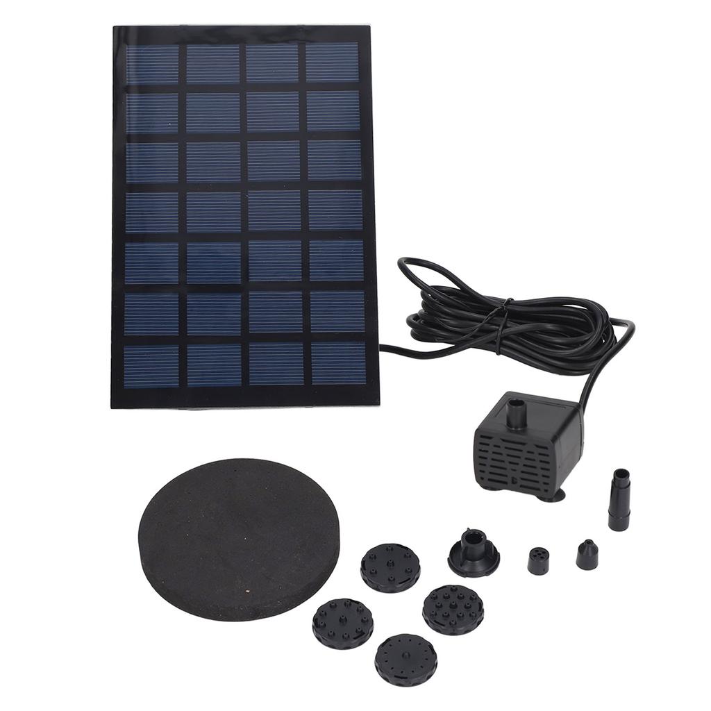 Solar Springbrunnenpumpe Direktantrieb 6 Düsen Geringer Stromverbrauch Solar Schwimmender Springbrunnen für Garten