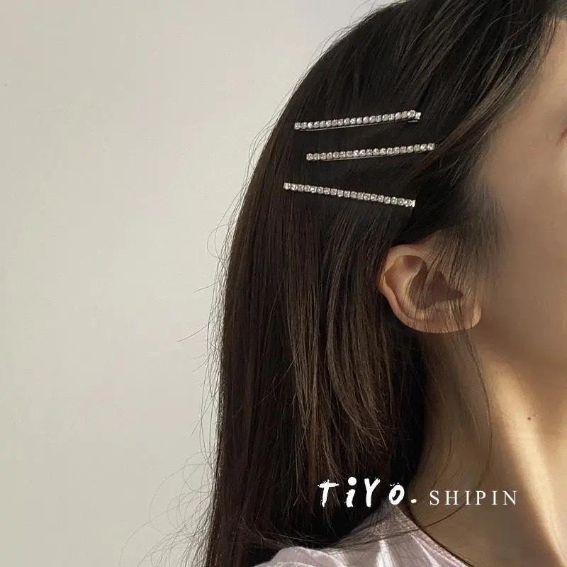 Kim Jennie Rhinestone Hair Clip: Sparkling Diamond Bobby Pin for Girls, Fairy Headdress Style