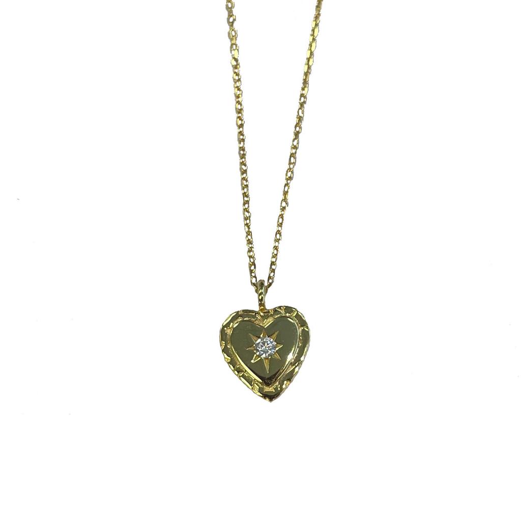 Korean Version of Internet Celebrity Ins Style Simple Fashion S925 Love Zirconium Necklace Female Heart-shaped Clavicle Chain