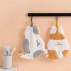 Cute Kitten Hanging Hand Towel - Thick, Absorbent, Lint-Free, Quick-Drying for Kitchen Use