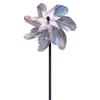 Creative 3D Plane Garden Weather Vane Wind Direction Compass Anti-corrosion Metal Airplane Plug-in Windmill Outdoor Garden Decor
