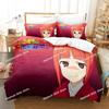 Ookami-san To Shichinin No Nakama-tachi Sengetøjssæt Enkelt Twin Fuld Queen King Size Sengesæt Voksen Børneværelse Dynebetræk Sæt