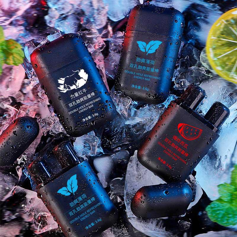 3Pcs Combinations Of Nasal Energy Stick Double Hole Energizing Energy Bar Aromatherapy Nasal Inhaler Energy Vapors Stick