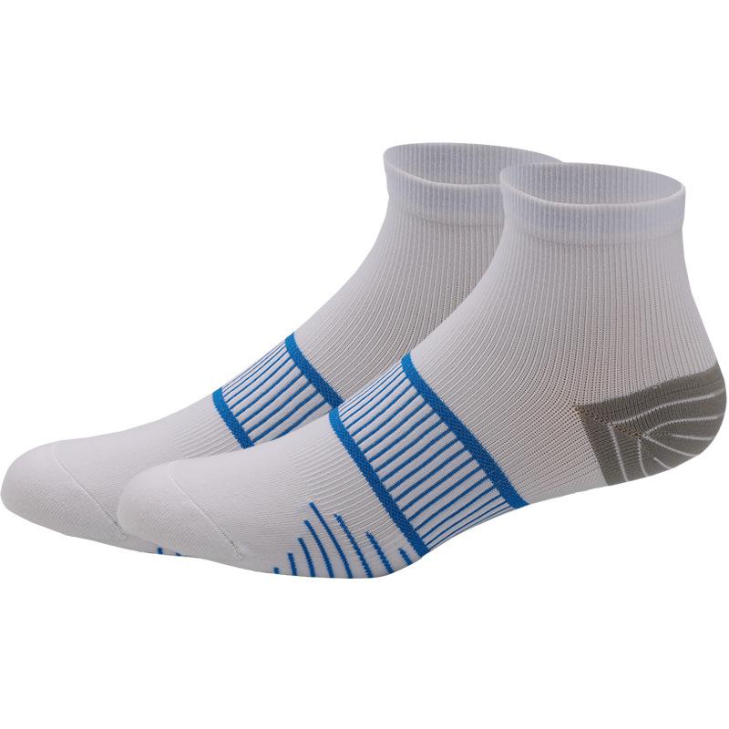 Chaussettes de Sport pour Homme/Femme Chaussettes de Cheville Athlétiques pour Cyclisme Fines Respirantes Séchage Rapide Fitness Compression Courtes Coupe Basse