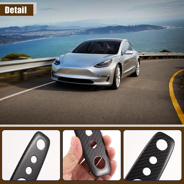 

Carbon Fiber Roof Light Frame Sticker for 2024 Tesla Model 3 Facelift None