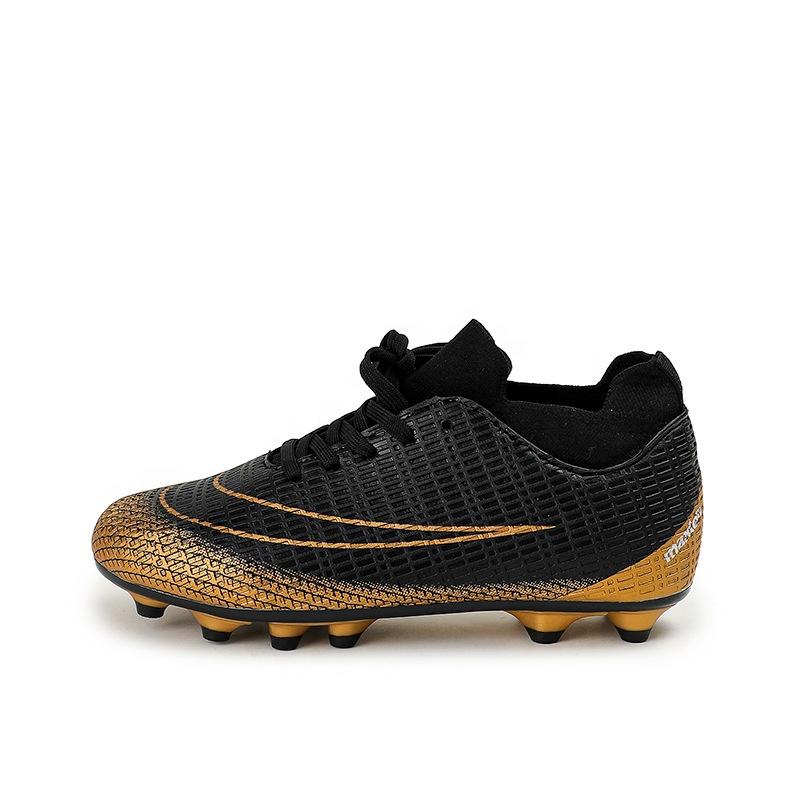 Yuxing Shoes Youth Football Shoes Mesh Upper Rubber Sole Light Weight Strong Grip for Grass Training