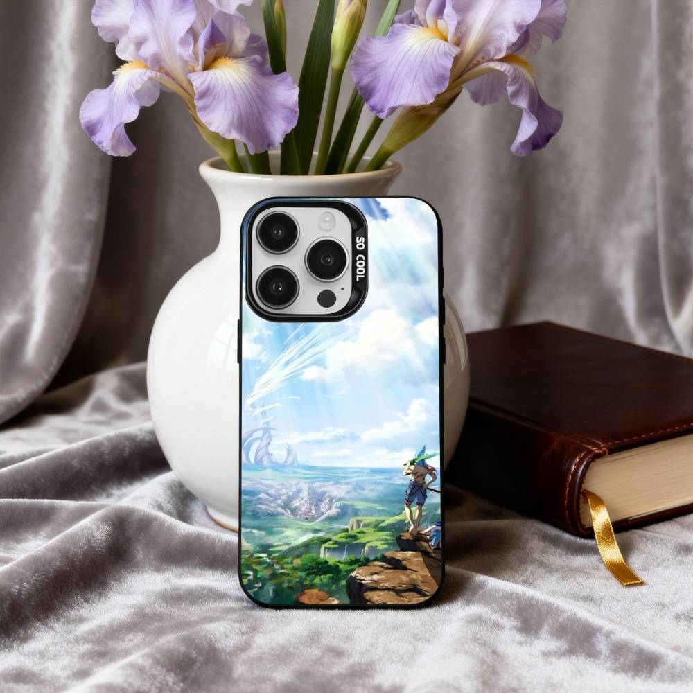 Web Novel S-Shangri-La F-Frontier Phone Case For iPhone17,16,15,14,13,12,11 Plus,Pro Max Black Candy Silver Phone Case