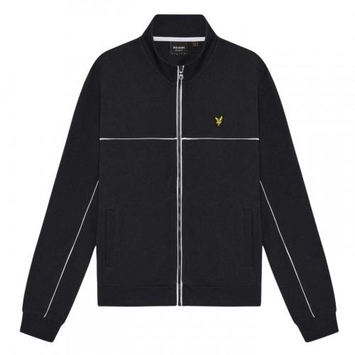 Lyle & Scott Herren Trainingsanzug Oberteil mit Paspeln