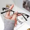 RK200 Ultra-Light Retro Myopia Glasses - Anti-Blue Light Black Frame for Men & Women