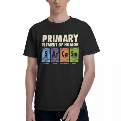 Primäre Elemente des Humors Sarkasmus T-Shirt Kurzarm Geschenke T-Shirts für Männer Frauen Grafik Y2K Tops
