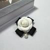Designer's Rose-Scented Fabric Brooch Camellia Corsages with Elegant Ribbon Fashion Brooches for Women